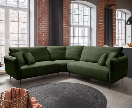 Viterbo Ecksofa 256-269 x 256-269 cm, mit Trapezecke, Cord