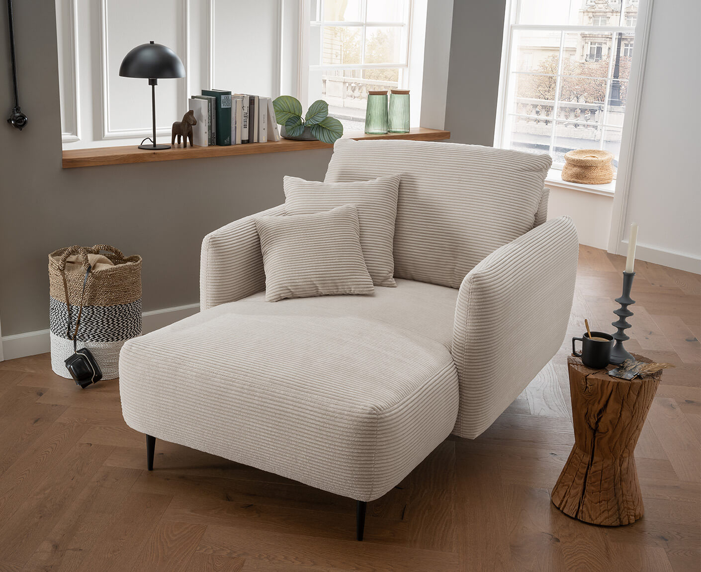 Viterbo Loveseat 112 x 158 cm, Cord