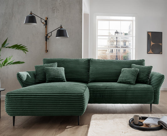 Viterbo Ecksofa 260 - 302 x 178 cm, beidseitig montierbar, Aversa