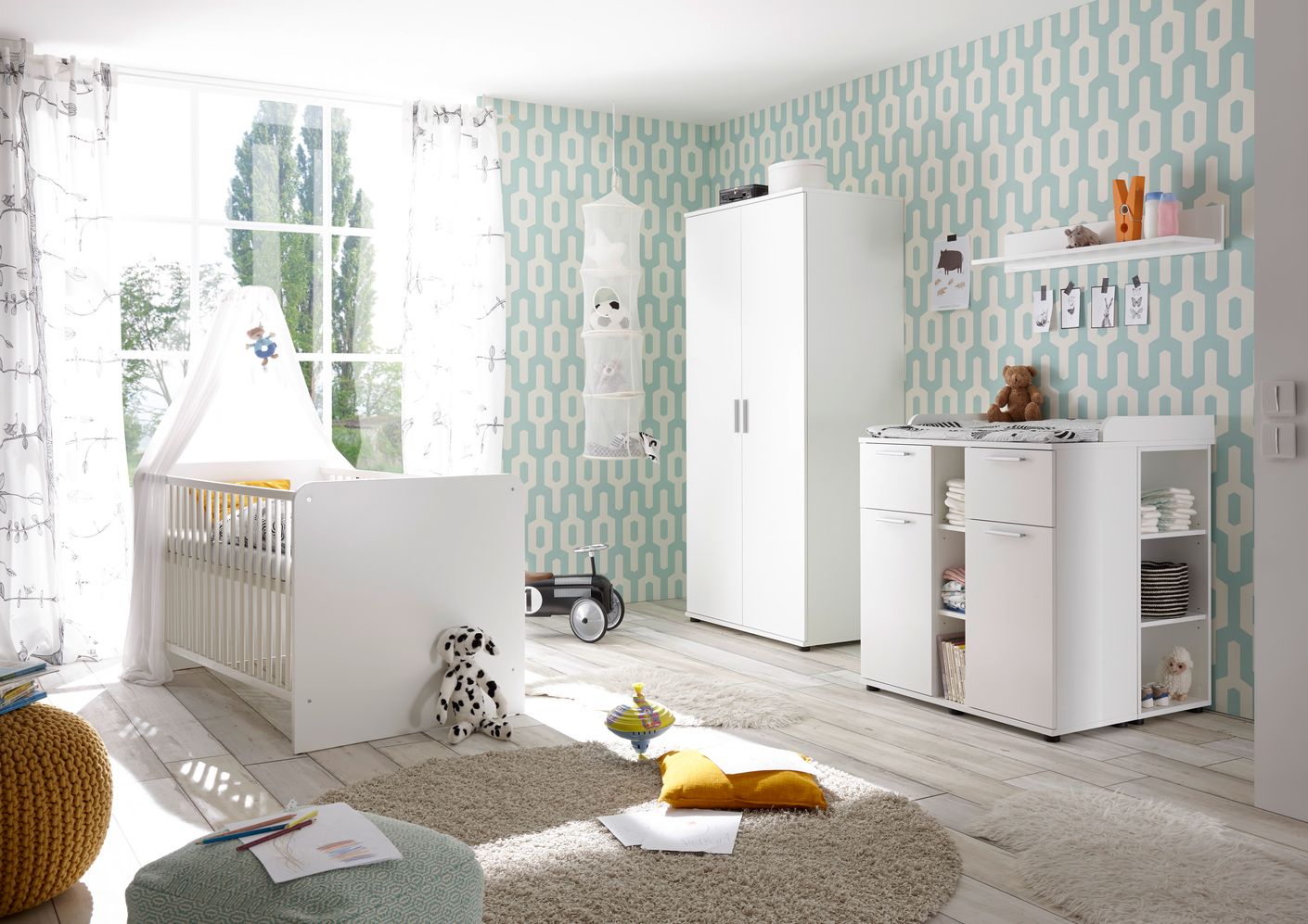 Bibo Babybett Weiß