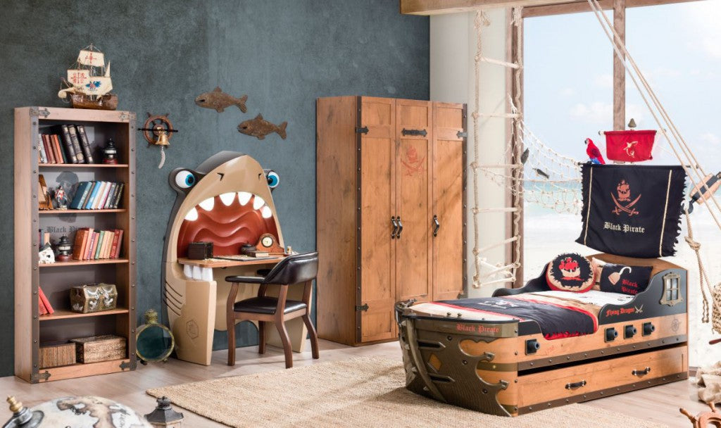 Cilek PIRATE Shark Computertisch Hai Schreibtisch Tisch Kinderzimmer Haifisch