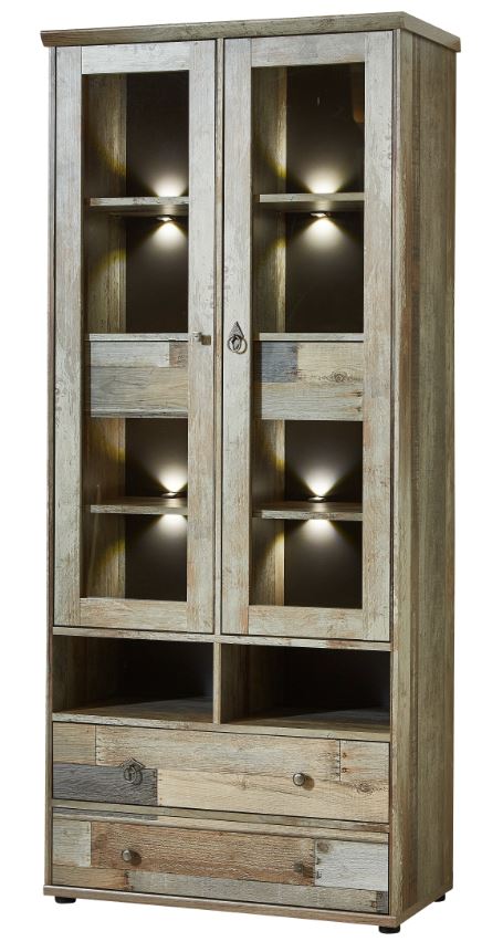 Wohnwand BONANZA Driftwood Nachbildung