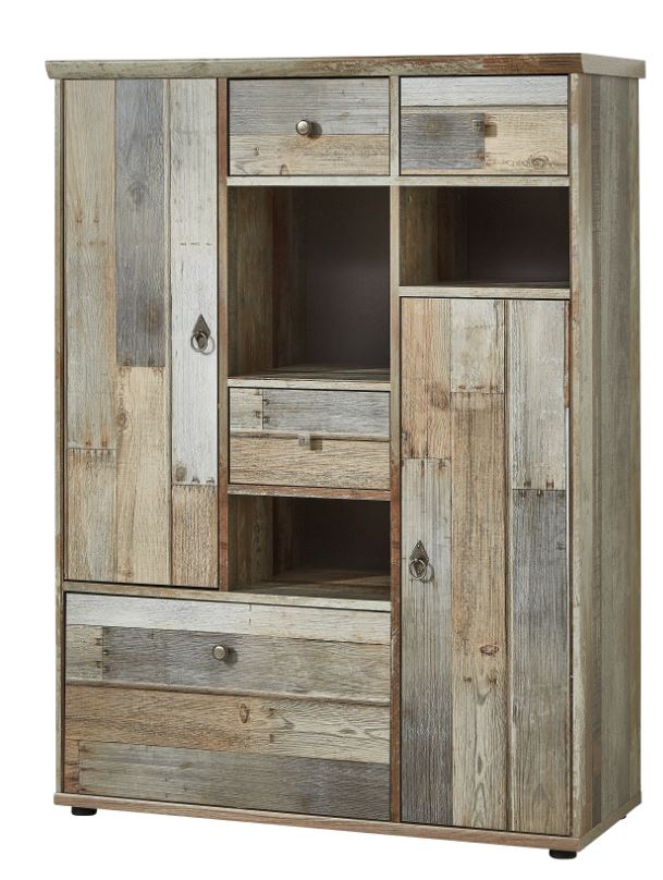 Wohnwand BONANZA Driftwood Nachbildung