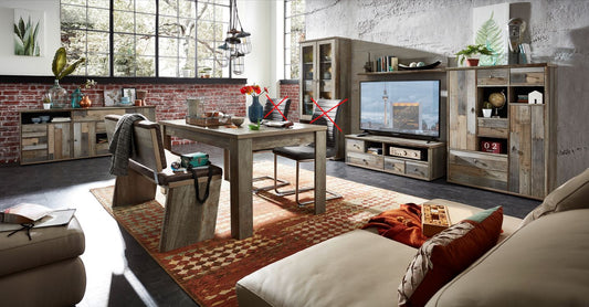 Wohnzimmer Komplettset BONANZA 3 Driftwood Nachbildung