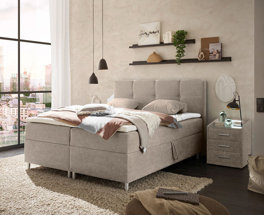 Brixton Boxbett / Polsterbett inkl. Bettkasten 160x200 - 180x200 cm
