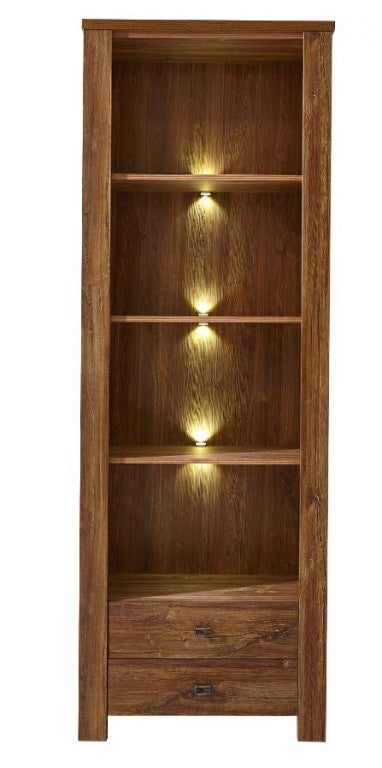 BRÜSSEL Regal Standregal Wohnregal Schrank Akazie dunkel