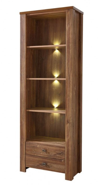 BRÜSSEL Regal Standregal Wohnregal Schrank Akazie dunkel
