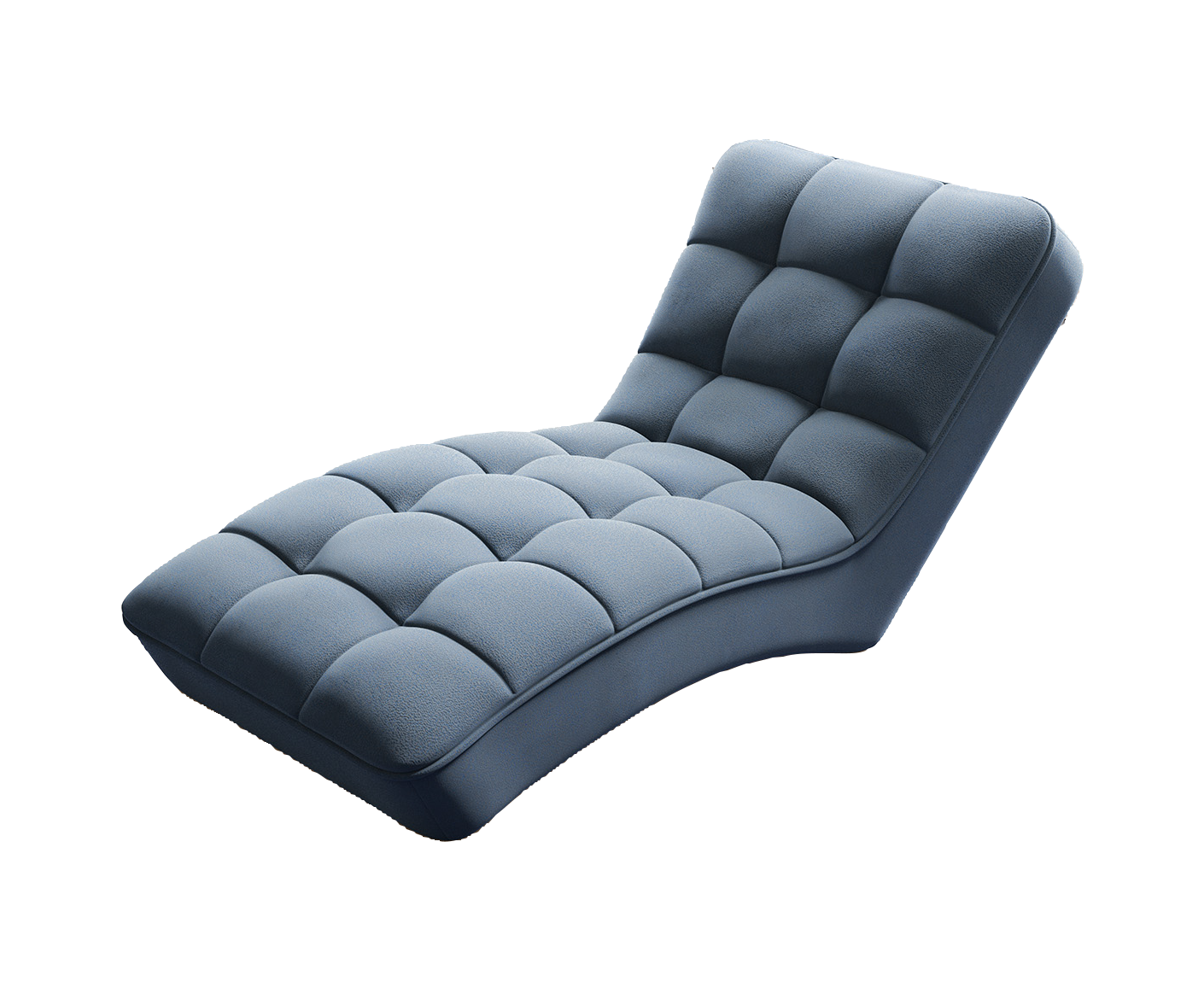 Loren Relaxliege 170x85 cm Grau (Velour - Gojo)