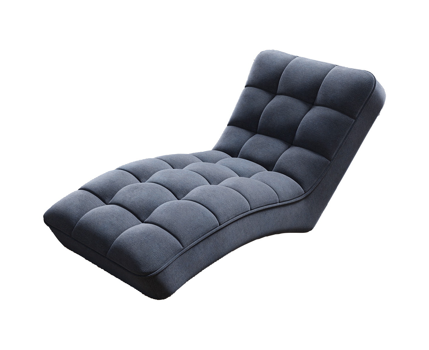 Loren Relaxliege 170x85 cm Grau (Velour - Gojo)