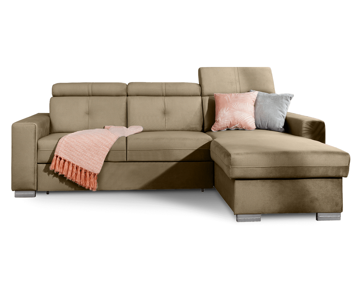 Fresia Ecksofa 247 x 176 cm, Samt