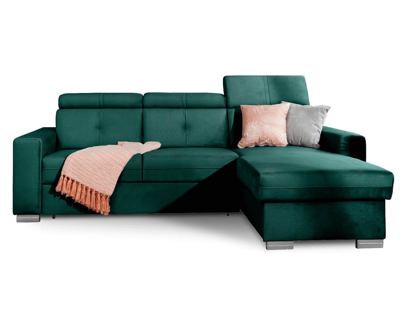 Fresia Ecksofa 247 x 176 cm, Samt