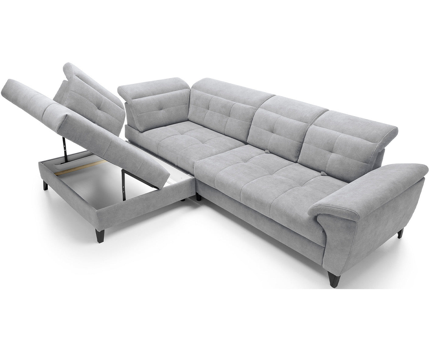 Inferne Ecksofa 297x210 cm, mit Schlaffunktion und Bettkasten