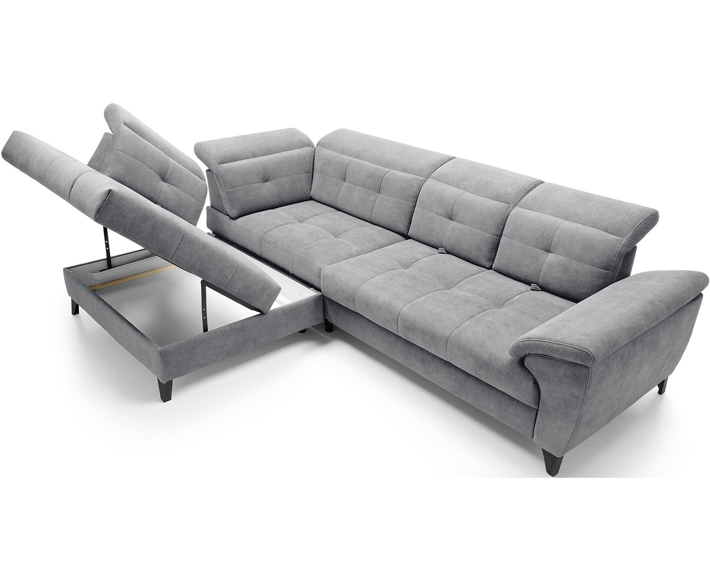 Inferne Ecksofa 297x210 cm, mit Schlaffunktion und Bettkasten