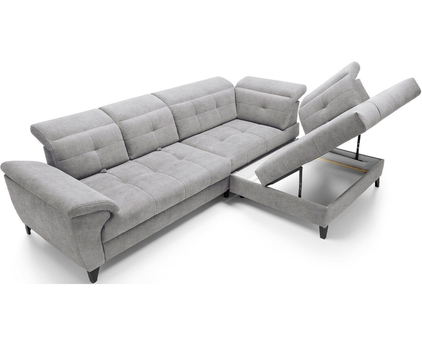 Inferne Ecksofa 297x210 cm, mit Schlaffunktion und Bettkasten