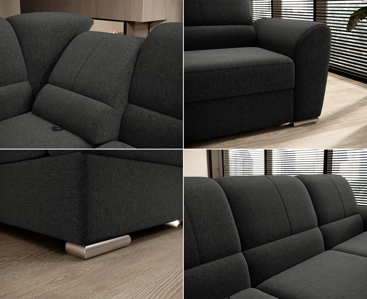 Siber Ecksofa 270 x 192 cm, Webstoff