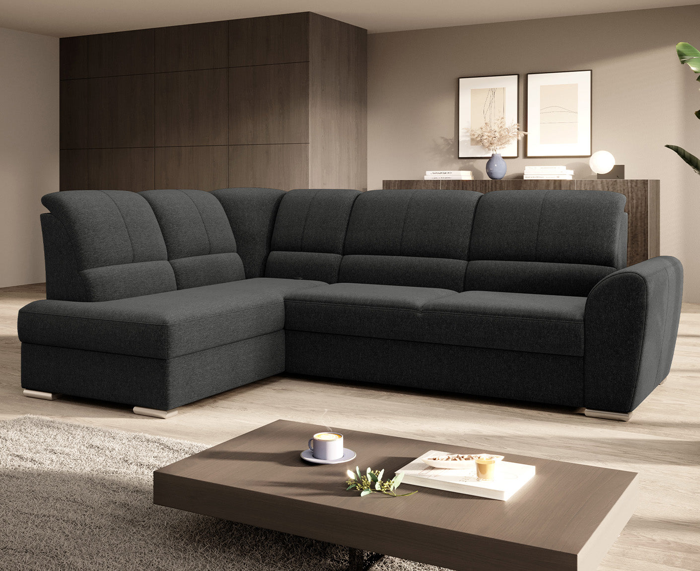 Siber Ecksofa 270 x 192 cm, Webstoff