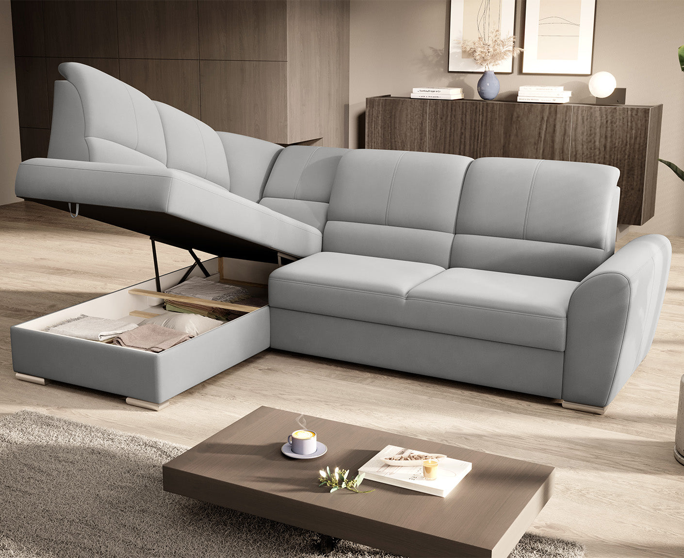Siber Ecksofa 270 x 192 cm, Webstoff