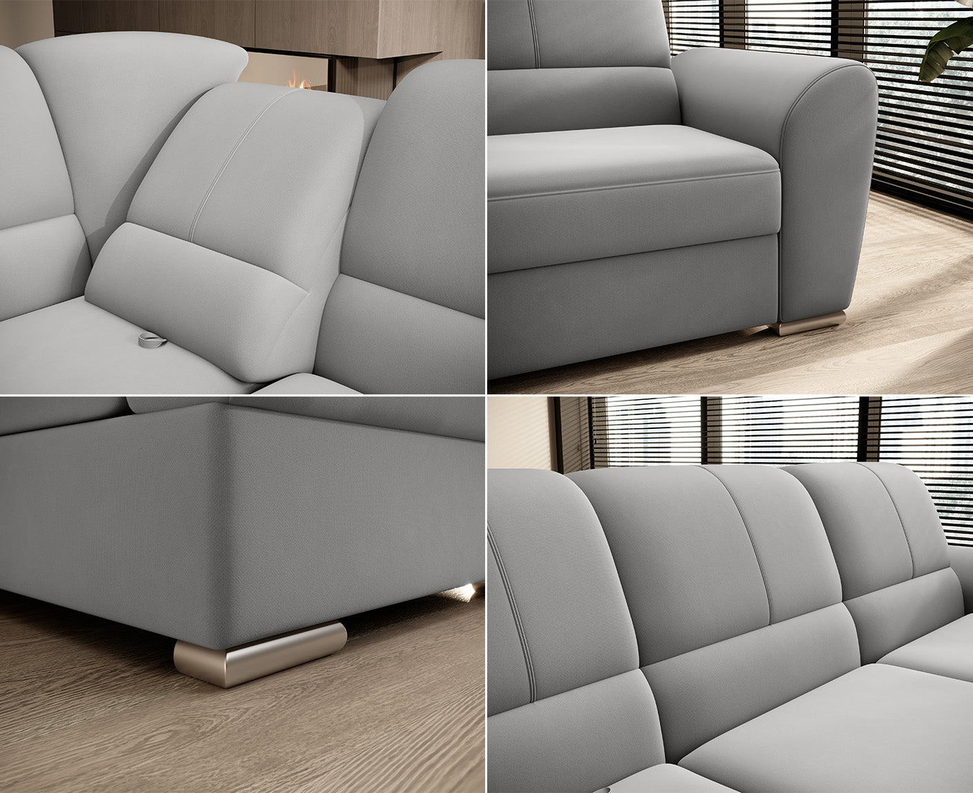 Siber Ecksofa 270 x 192 cm, Webstoff