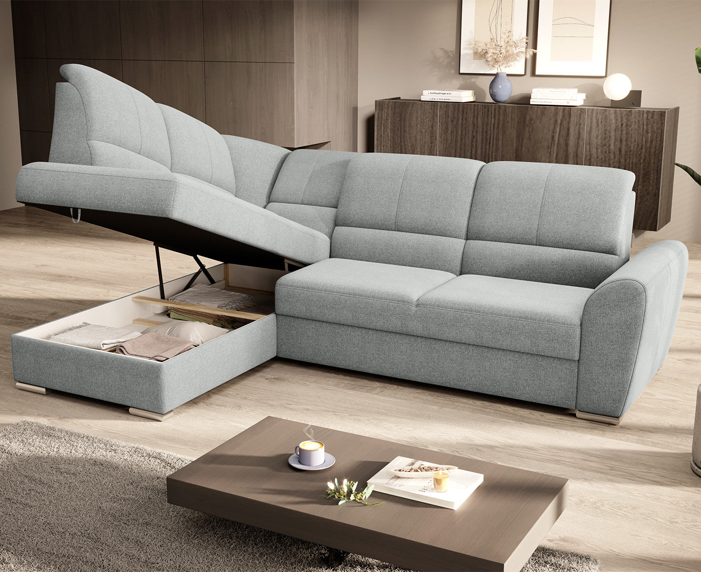 Siber Ecksofa 270 x 192 cm, Webstoff