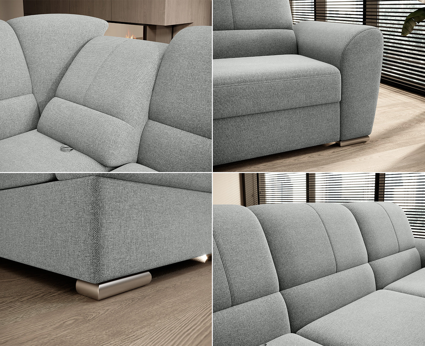 Siber Ecksofa 270 x 192 cm, Webstoff