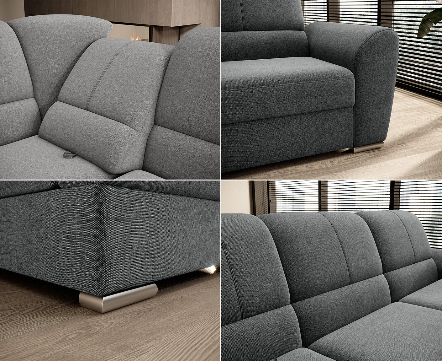 Siber Ecksofa 270 x 192 cm, Webstoff