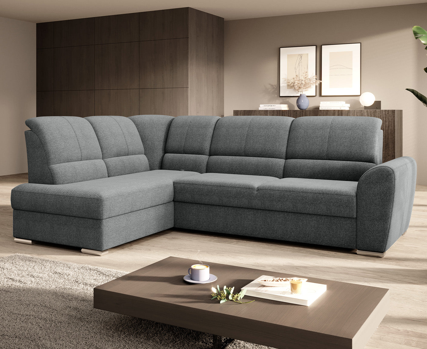 Siber Ecksofa 270 x 192 cm, Webstoff