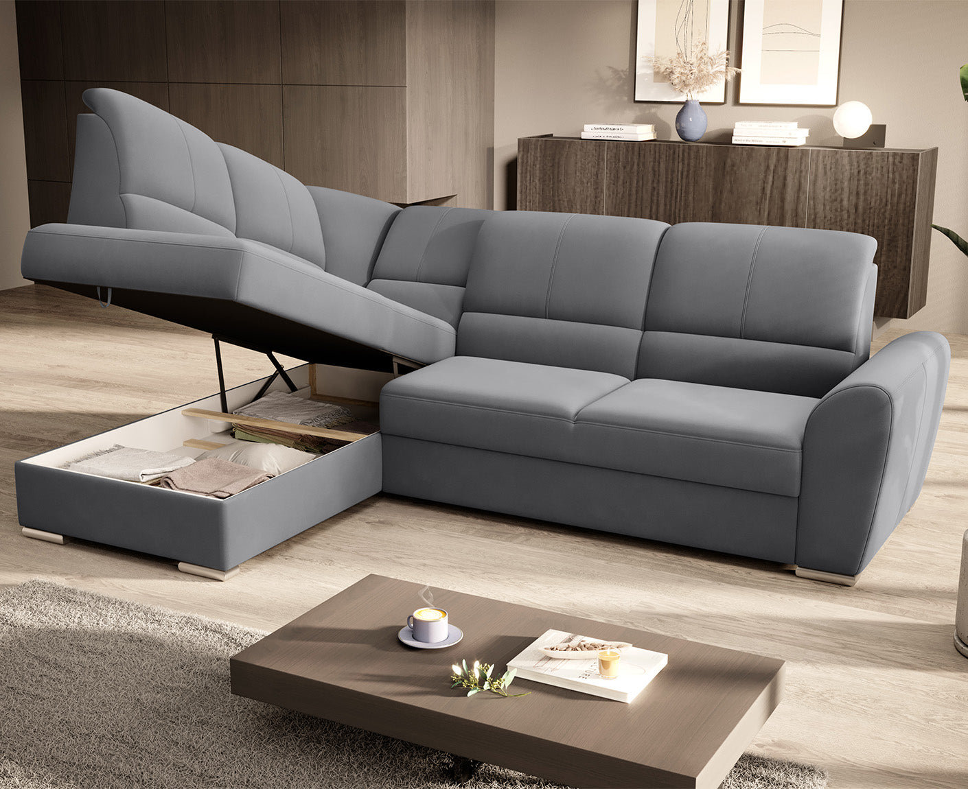 Siber Ecksofa 270 x 192 cm, Webstoff