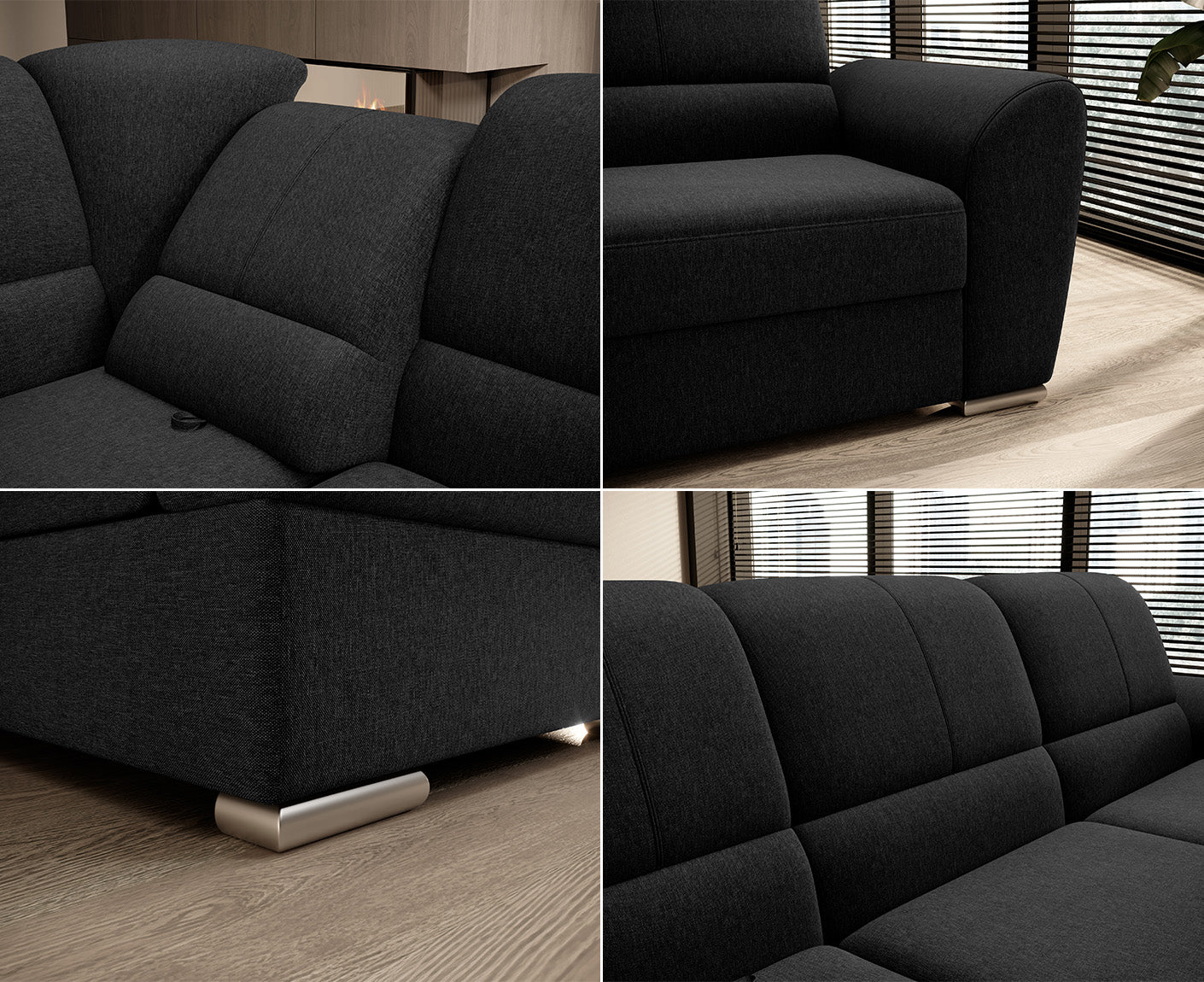Siber Ecksofa 270 x 192 cm, Webstoff