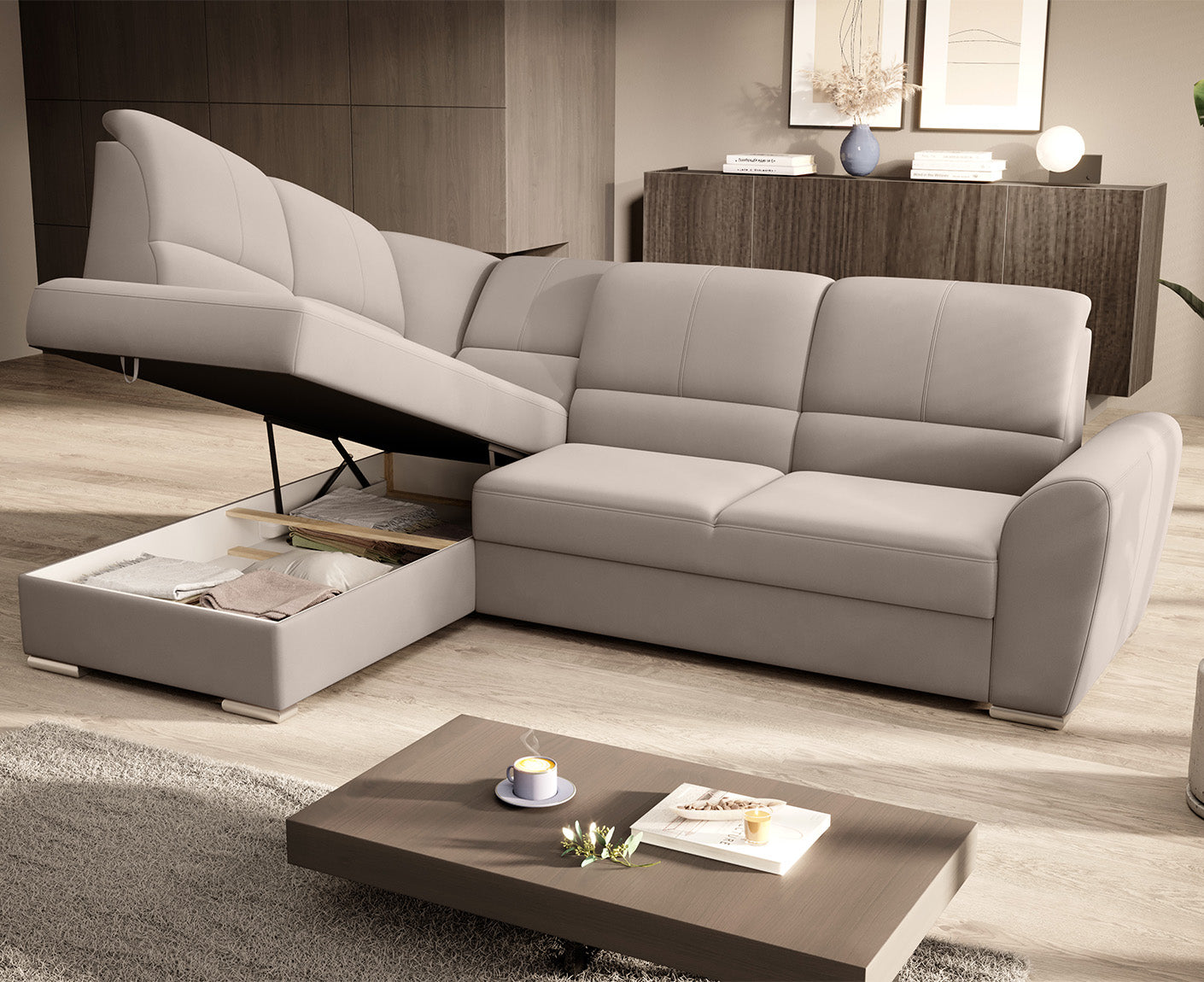 Siber Ecksofa 270 x 192 cm, Webstoff