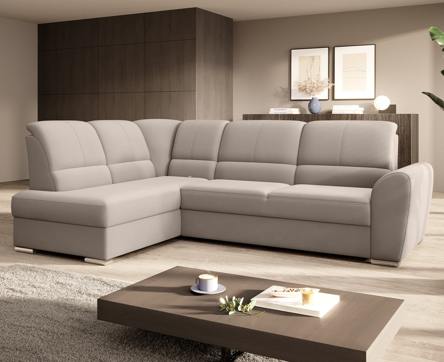 Siber Ecksofa 270 x 192 cm, Webstoff