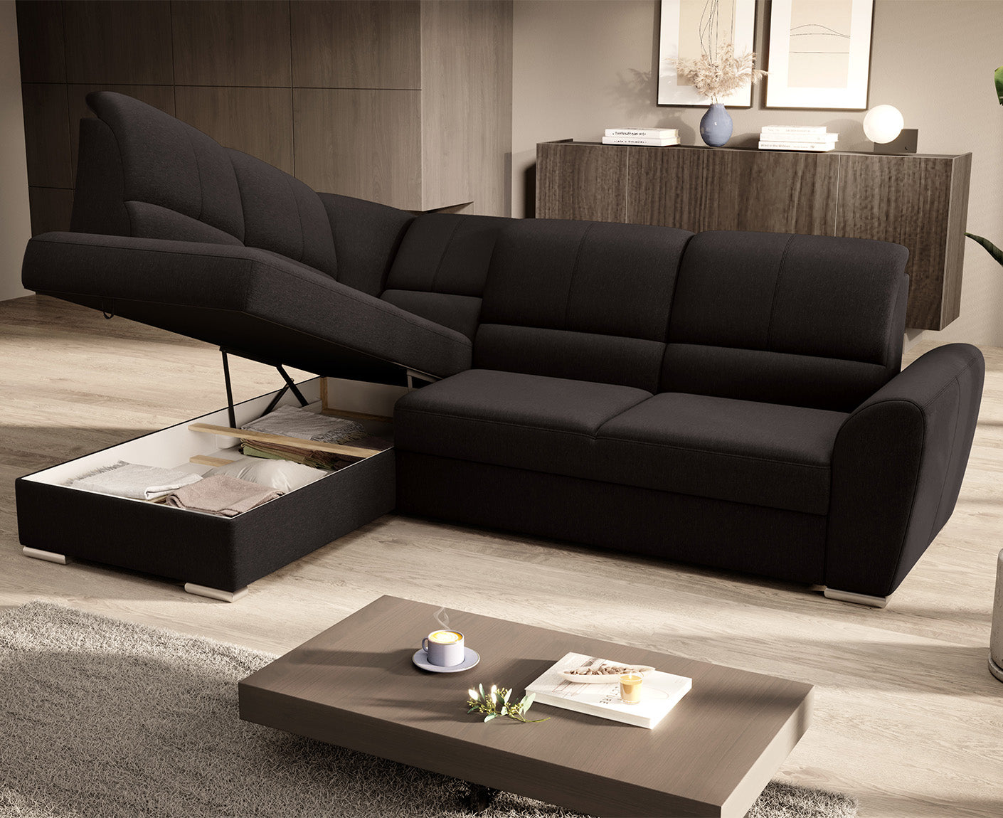 Siber Ecksofa 270 x 192 cm, Webstoff