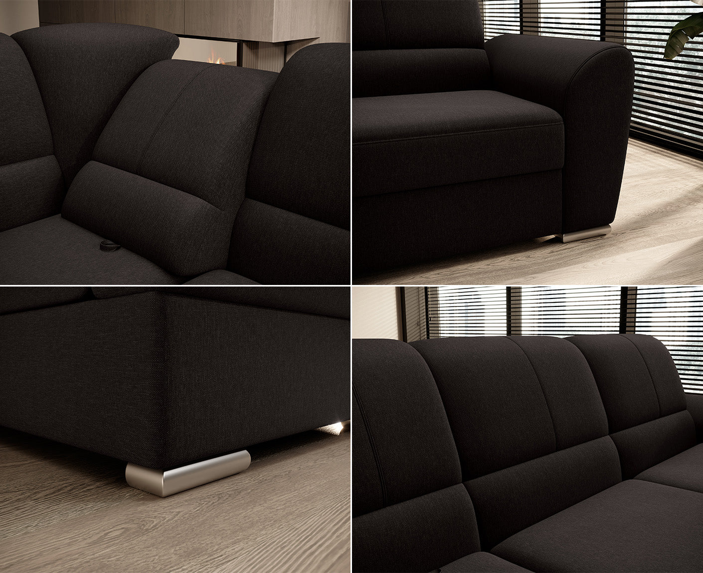 Siber Ecksofa 270 x 192 cm, Webstoff