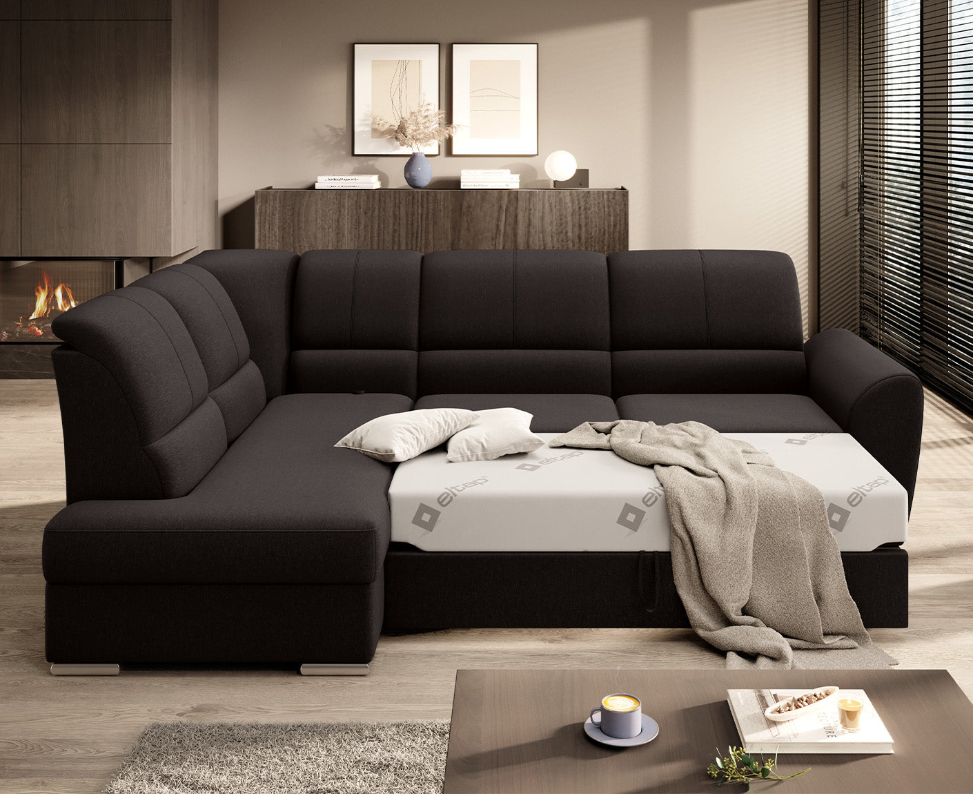 Siber Ecksofa 270 x 192 cm, Webstoff