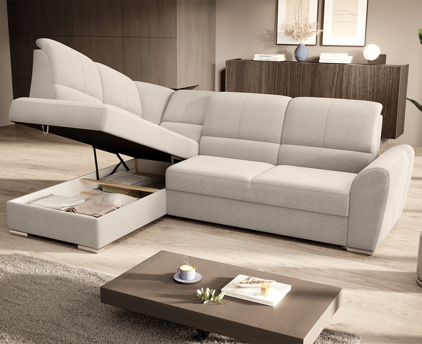 Siber Ecksofa 270 x 192 cm, Webstoff