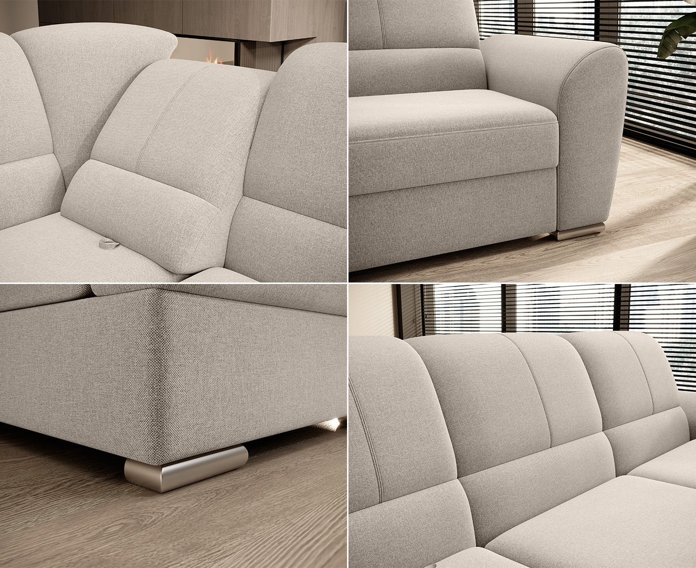 Siber Ecksofa 270 x 192 cm, Webstoff