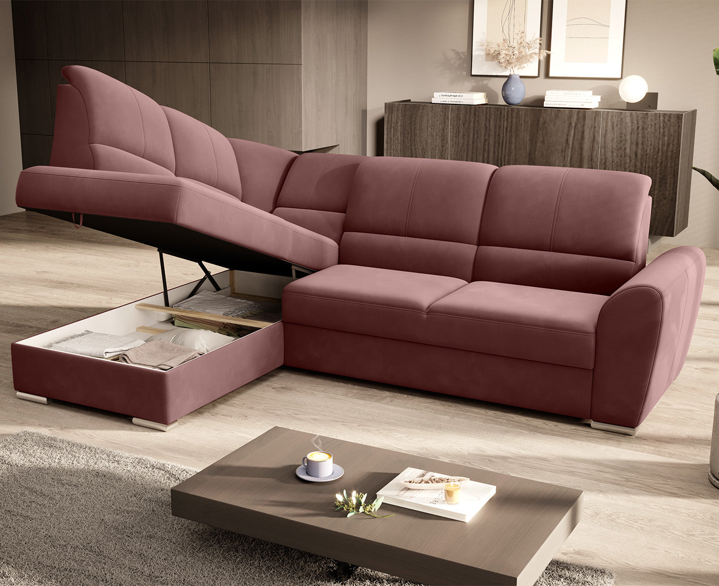 Siber Ecksofa 270 x 192 cm, Webstoff