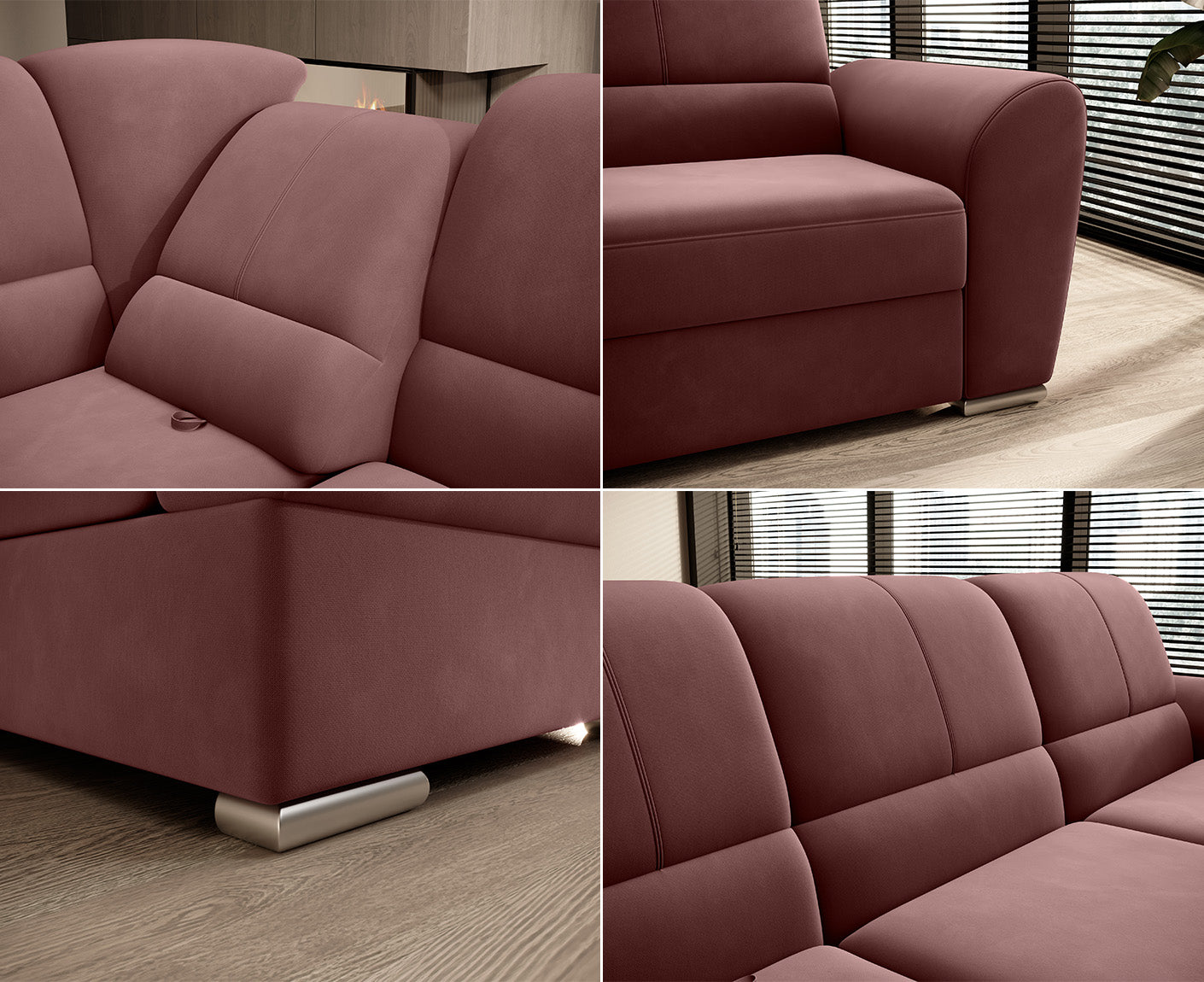 Siber Ecksofa 270 x 192 cm, Webstoff