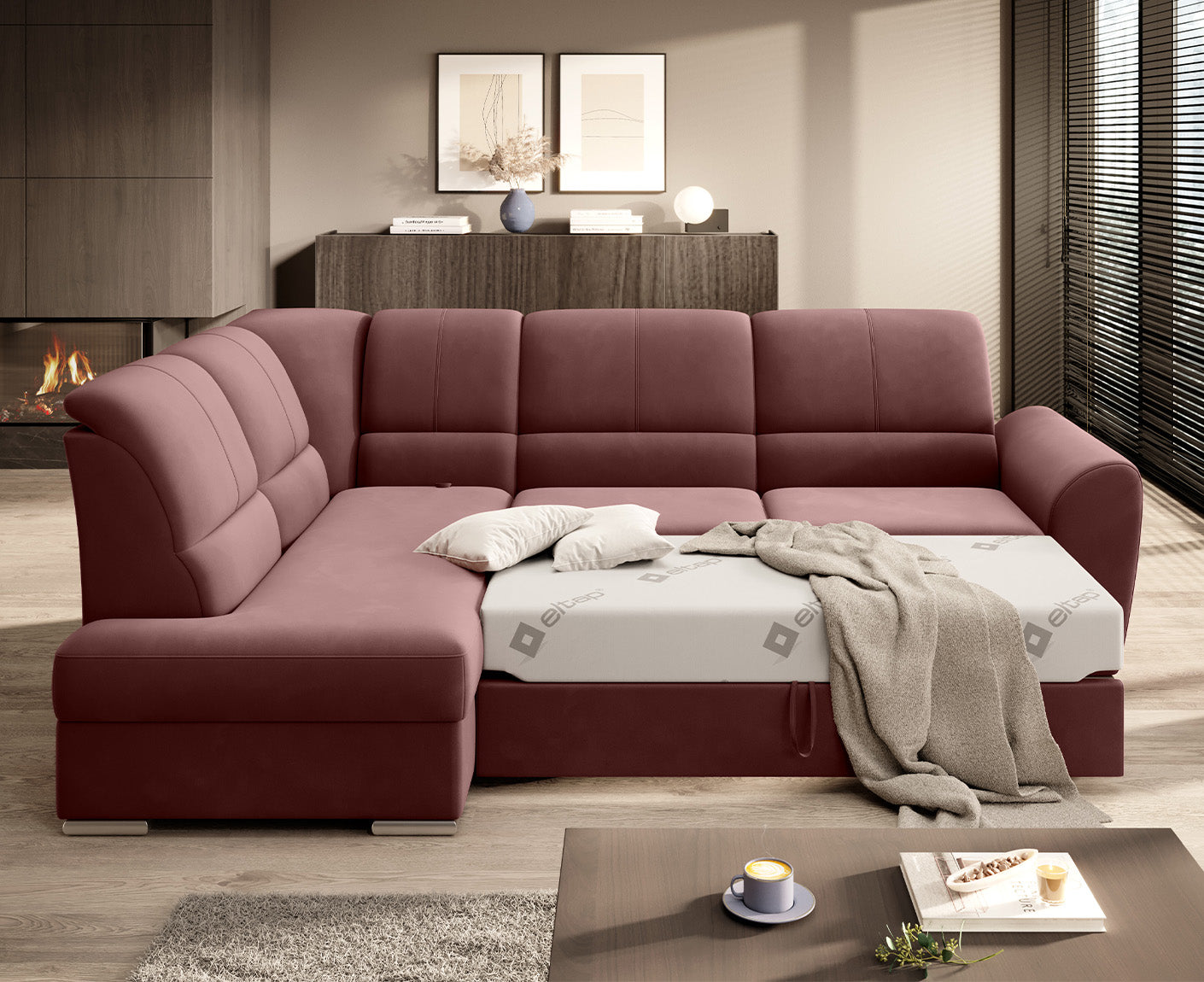 Siber Ecksofa 270 x 192 cm, Webstoff