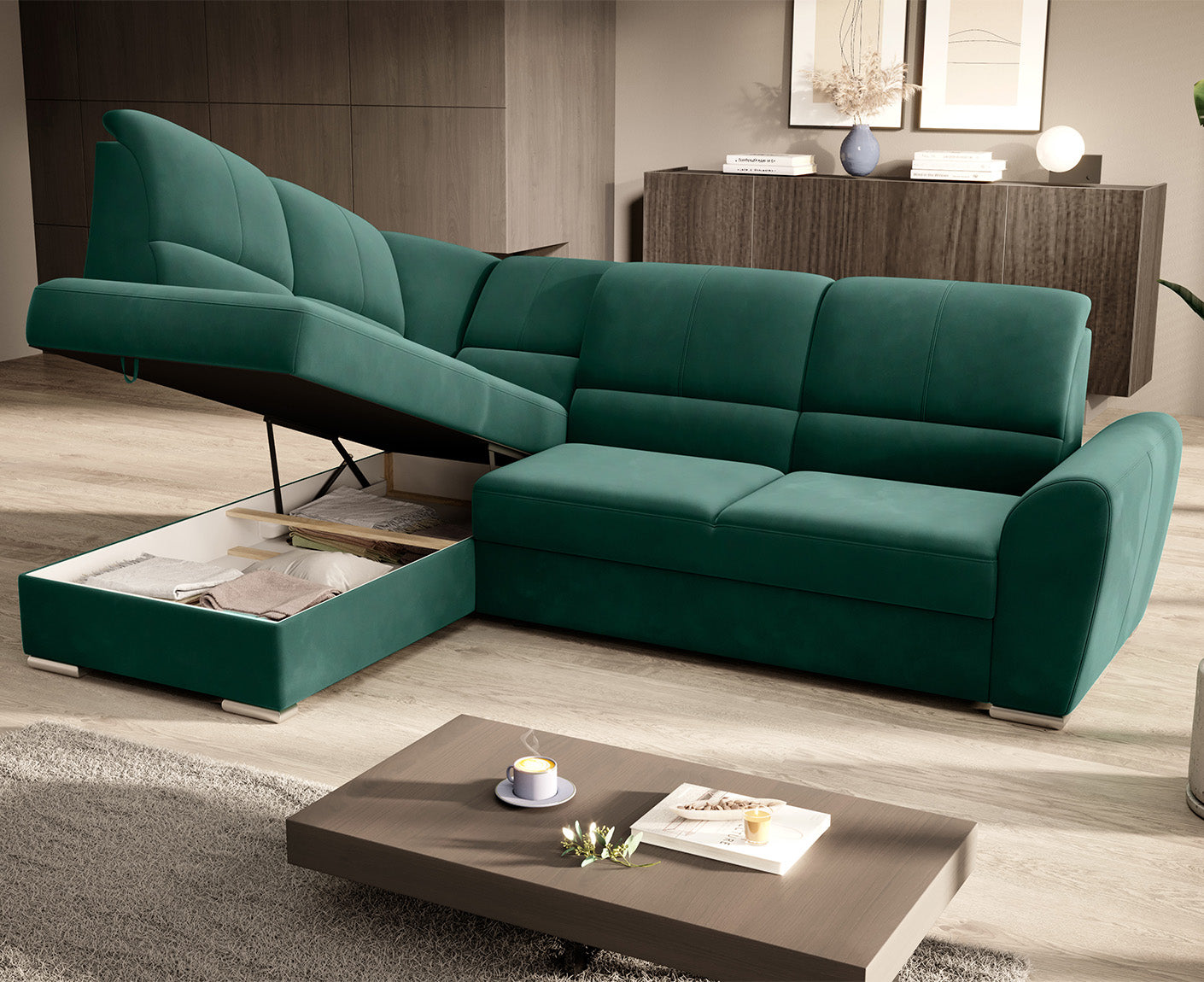 Siber Ecksofa 270 x 192 cm, Webstoff