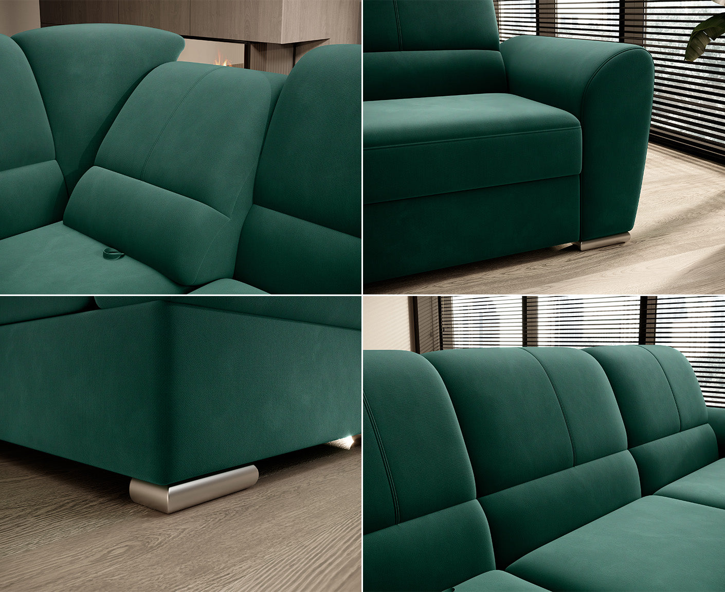 Siber Ecksofa 270 x 192 cm, Webstoff