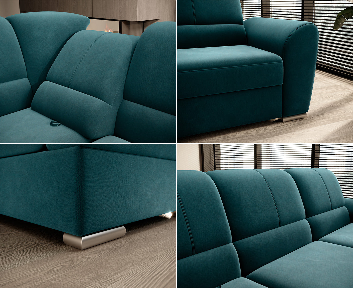 Siber Ecksofa 270 x 192 cm, Webstoff
