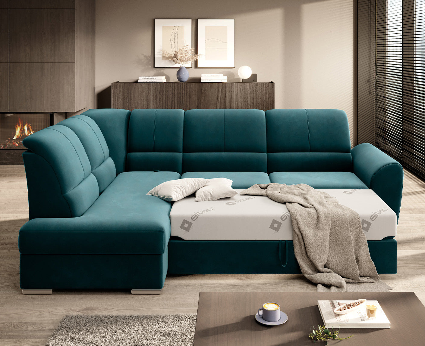 Siber Ecksofa 270 x 192 cm, Webstoff