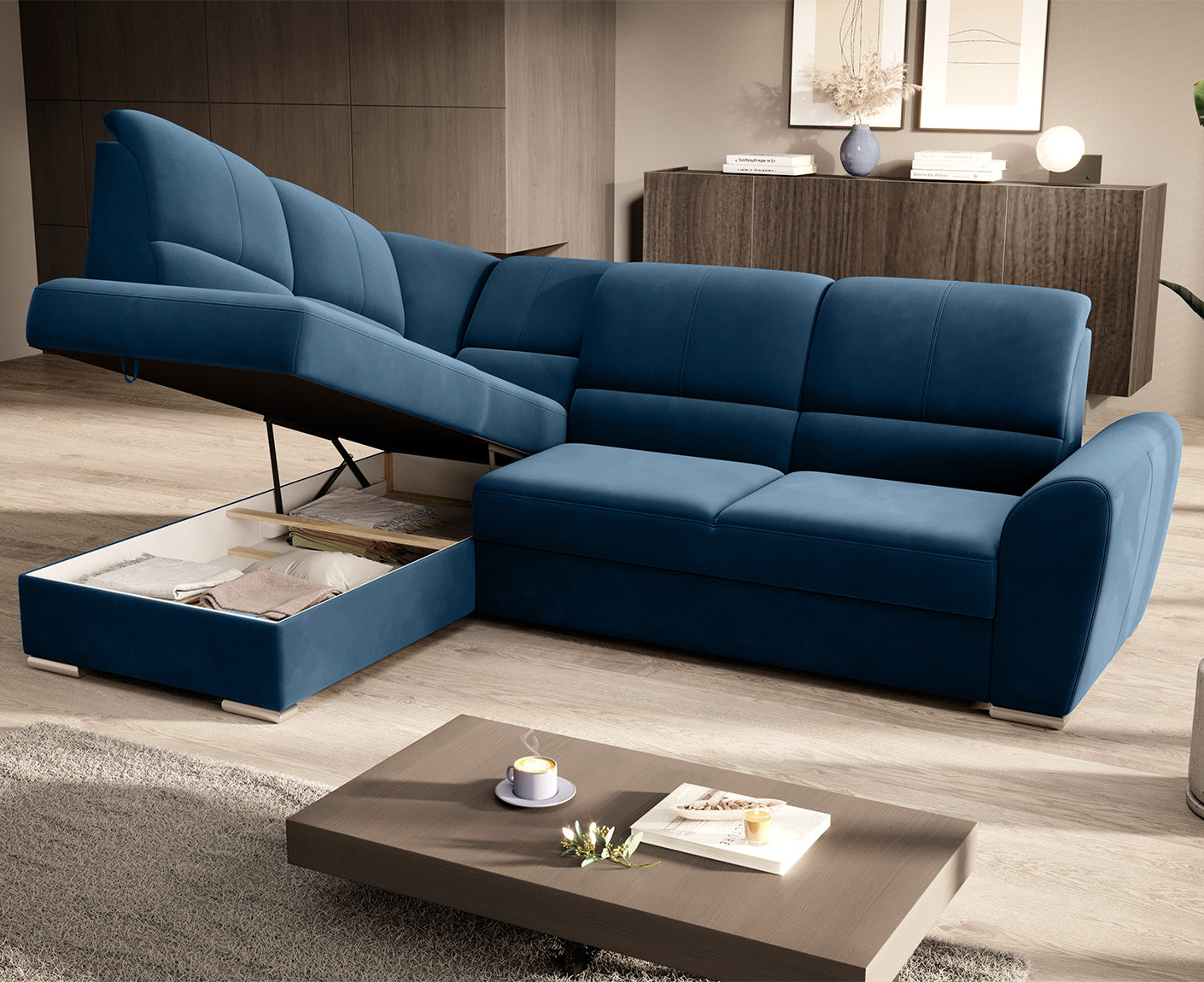 Siber Ecksofa 270 x 192 cm, Webstoff