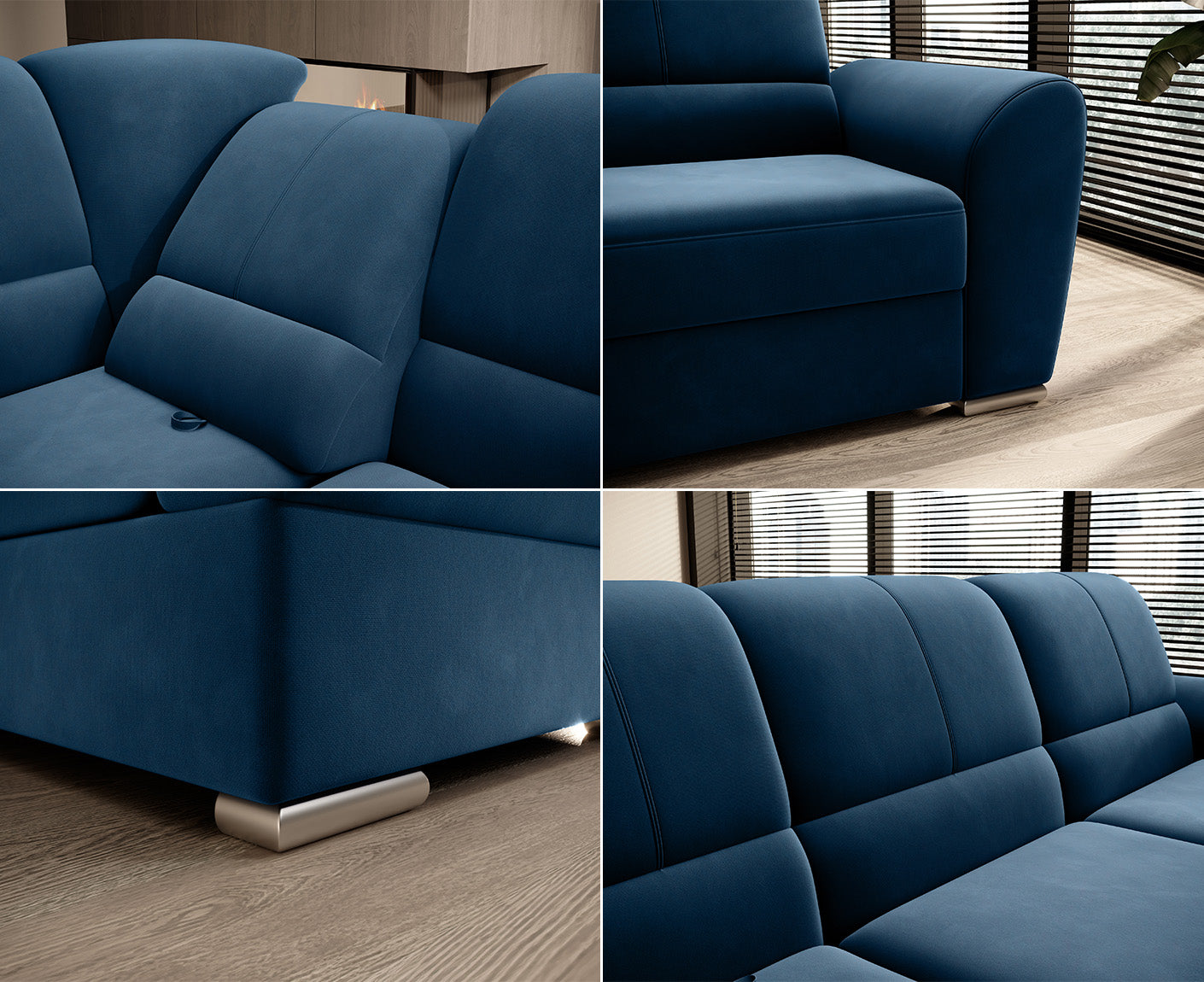 Siber Ecksofa 270 x 192 cm, Webstoff