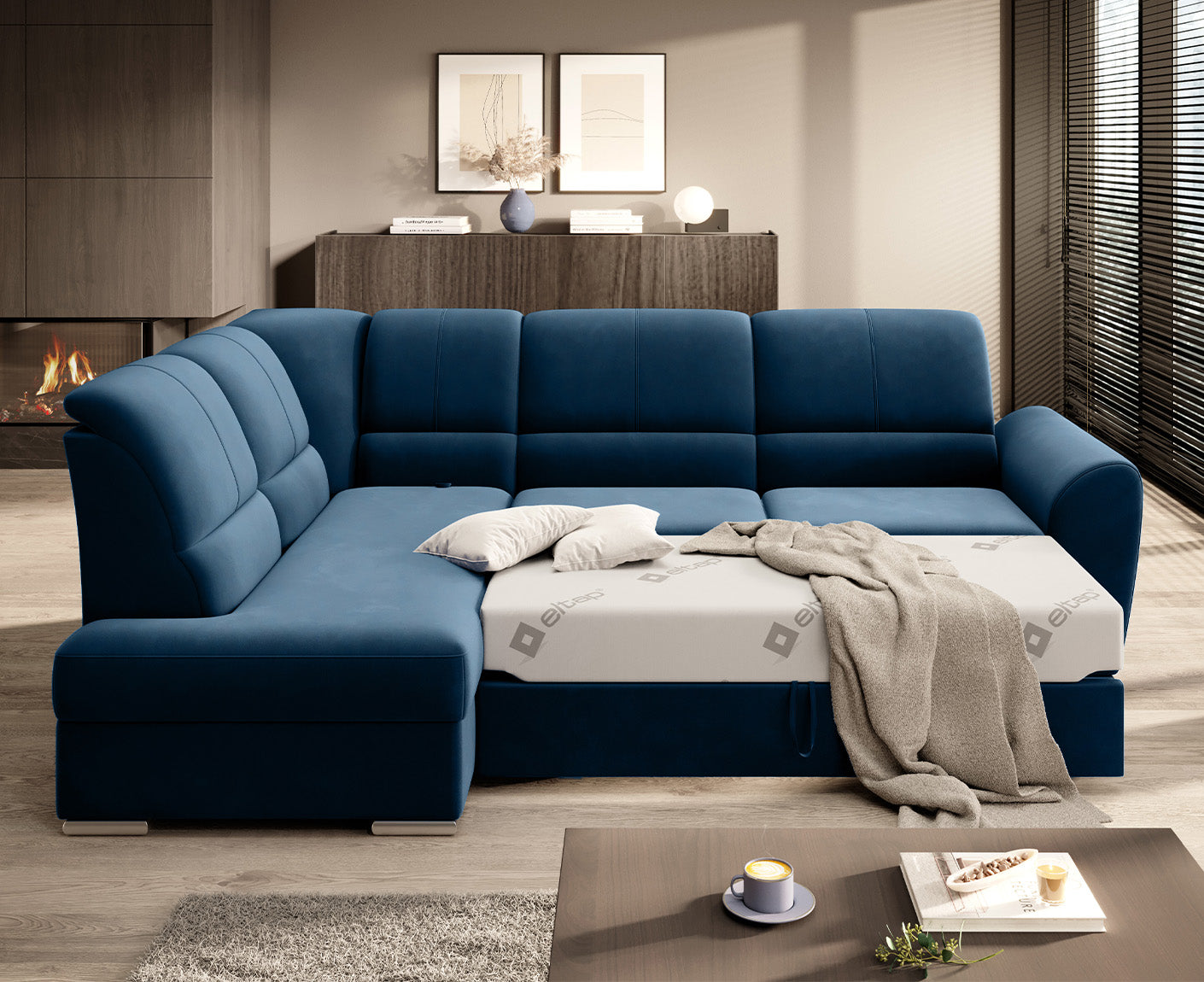 Siber Ecksofa 270 x 192 cm, Webstoff