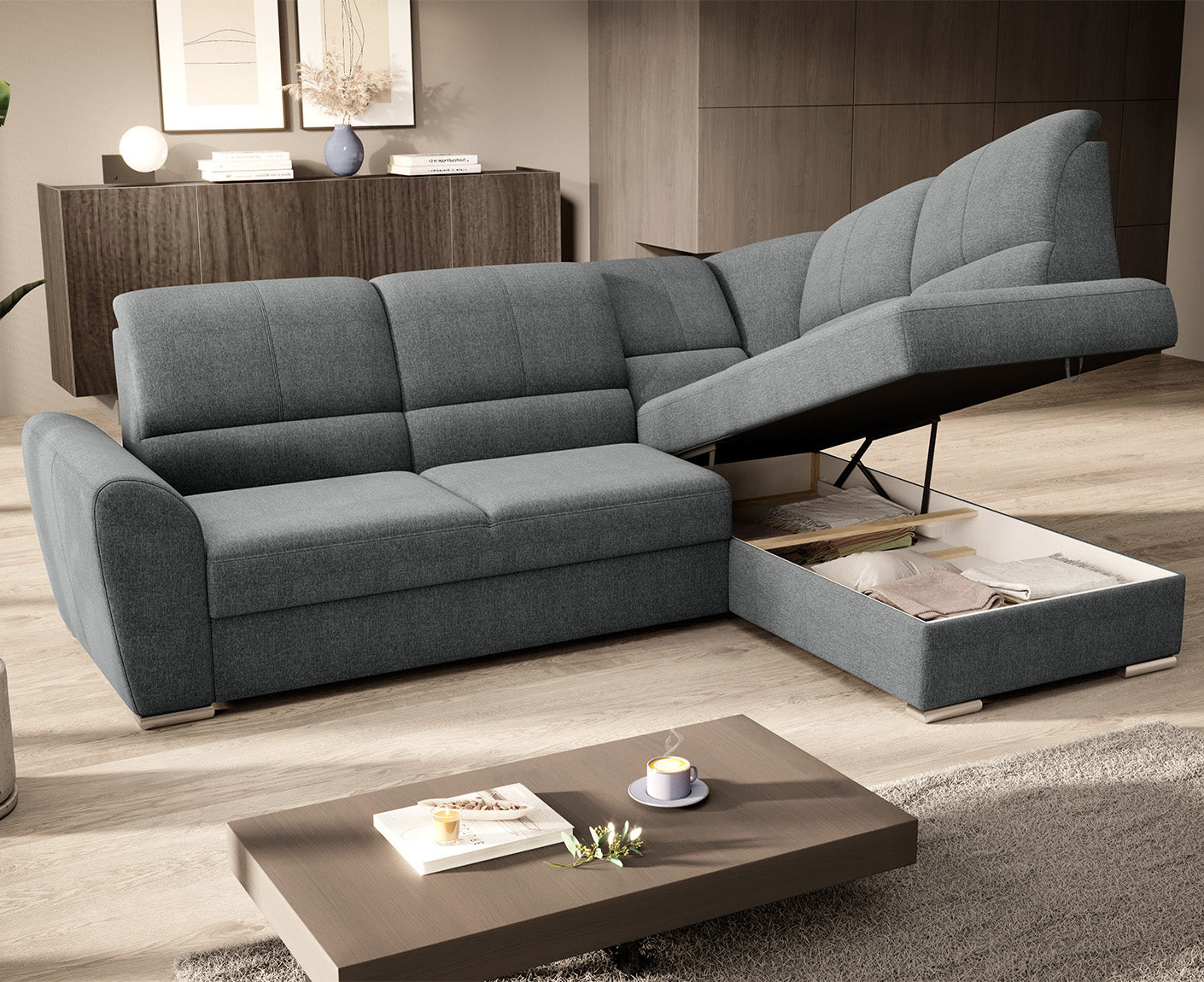 Siber Ecksofa 270 x 192 cm, Webstoff