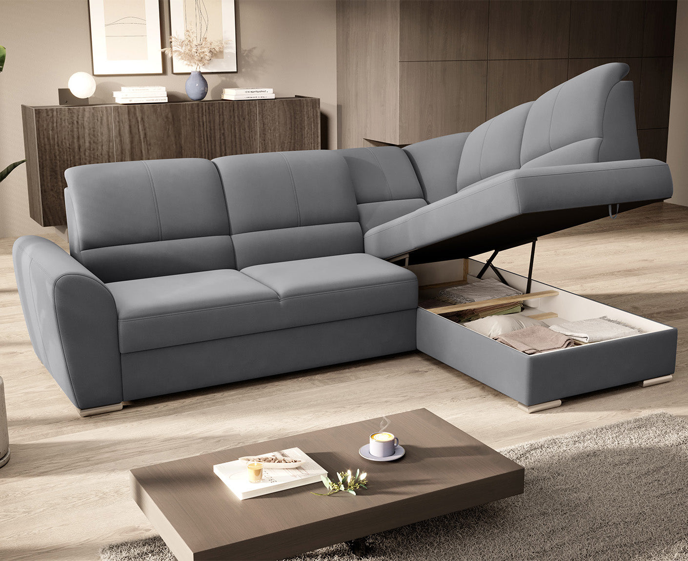 Siber Ecksofa 270 x 192 cm, Webstoff