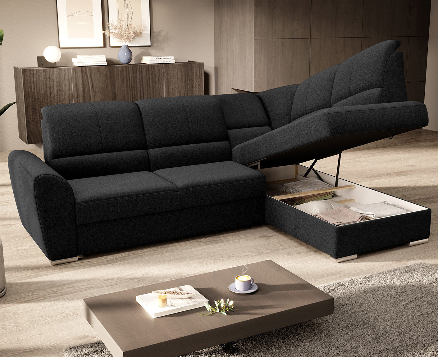 Siber Ecksofa 270 x 192 cm, Webstoff