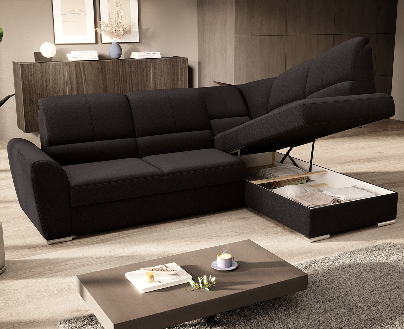 Siber Ecksofa 270 x 192 cm, Webstoff