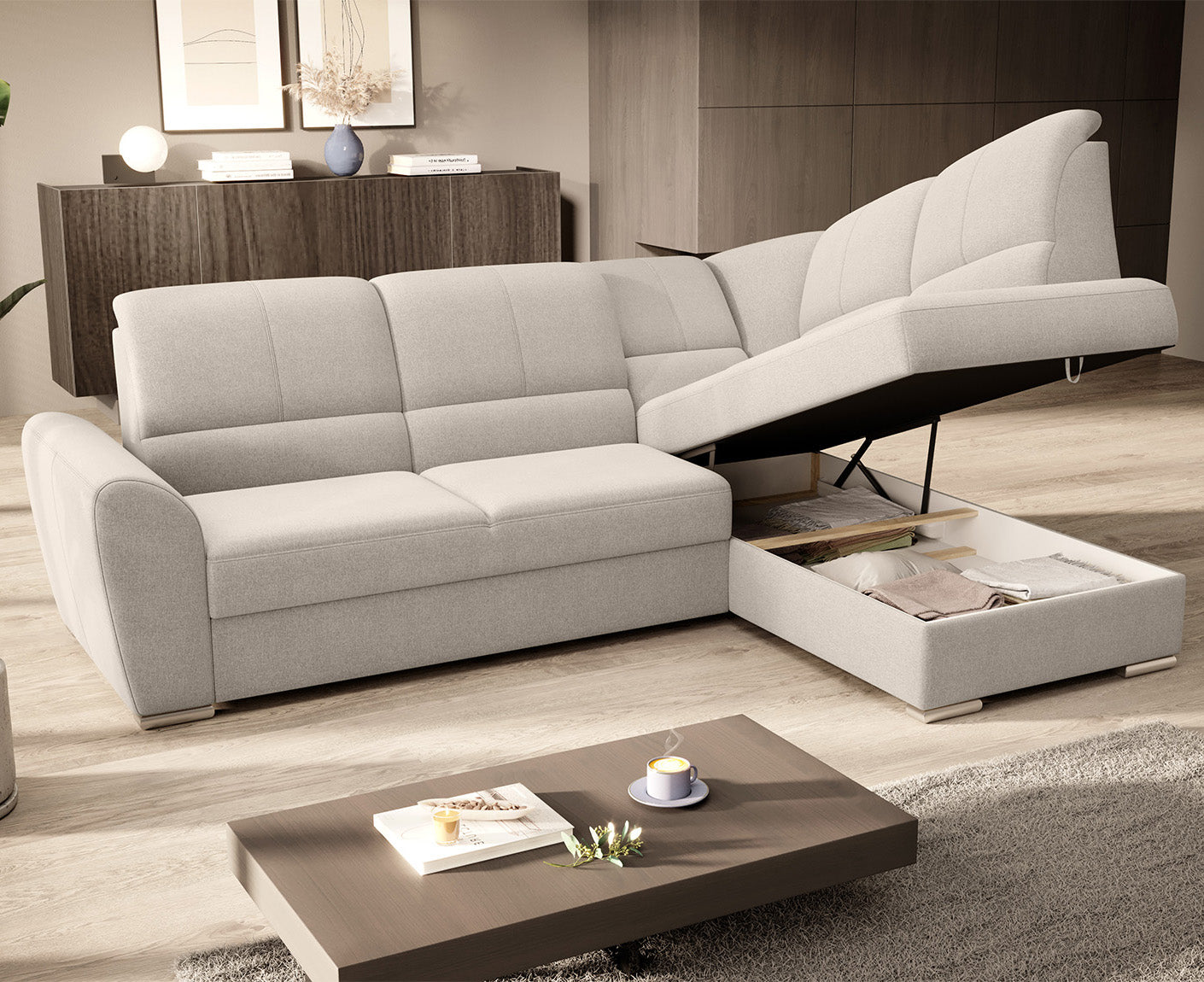 Siber Ecksofa 270 x 192 cm, Webstoff